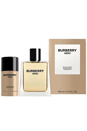 Burberry Hero EDT 100 ml Erkek Parfüm Seti