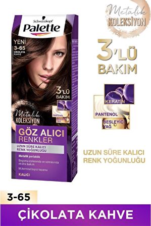 Palette Göz Alıcı Renkler 3-65 Çikolata Kahve