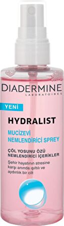 Diadermine Hydralist Tüm Cilt Tipleri İçin Su Bazlı Yağsız Nemlendirici Yüz Bakım Spreyi 100 ml