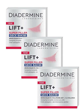  Lift+ Super Filler Gece Kremi 50ml X 3 Adet