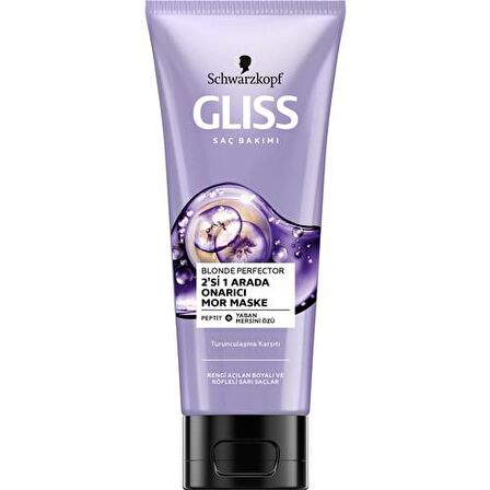 Gliss Blonde Perfector Turunculaşma Karşıtı Mor Maske 200ML