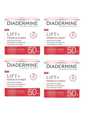 Lift+ Kırışıklık Karşıtı 50+ Yaşa Özel Formül 50ml X 4 Adet