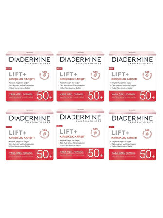 Lift+ Kırışıklık Karşıtı 50+ Yaşa Özel Formül 50ml X 6 Adet