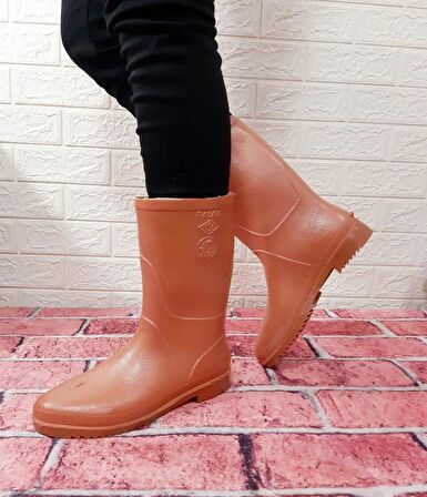 Palalı Krep 28cm Kısa İçi Miflonlu Çizme