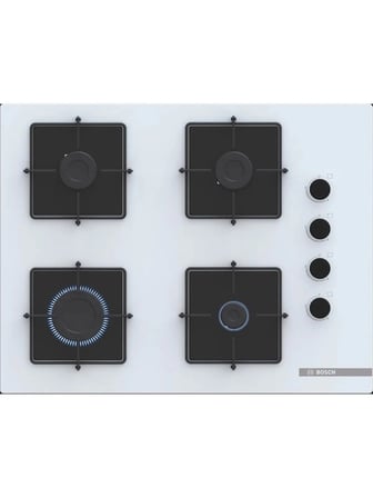 Bosch Beyaz 3 Lü Ankastre Set 383 ( HJG852YW0T - POP7C2P30O - DWK66PJ20T ) 67CM Ocak - 3D Fry Hava