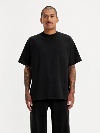 Levi's Erkek Siyah Red Tab Vintage Tee Mineral Black T-shirt- A0637-0001