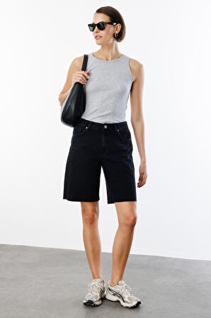 Kadın Fitilli Görünümlü Kalın Askılı Basic Atlet ATLET2