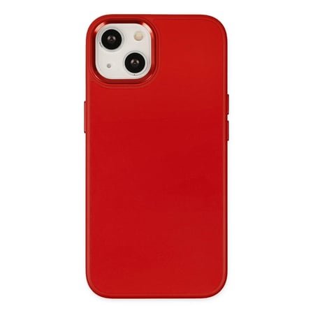 Apple iPhone 14 Plus Kılıf Asya Deri Silikon - Kırmızı