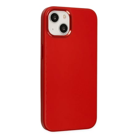 Apple iPhone 14 Plus Kılıf Asya Deri Silikon - Kırmızı