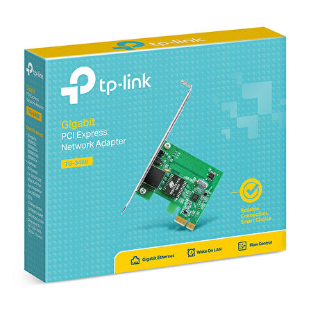 FinDit TP-LINK TG-3468 10/100/1000 MBPS PCI-EX GIGABIT ETHERNET KARTI