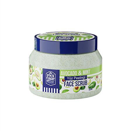 Fnx Barber Face Scrub Peeling Avakado Menthol 500 ML x 2 Adet