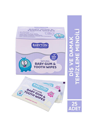 Babyton Bebekler İçin Diş ve Damak Temizleme Mendili 25 adet