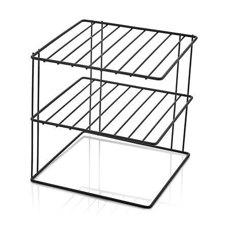 3 Katlı Metal Dolap İçi Düzenleyici Organizer