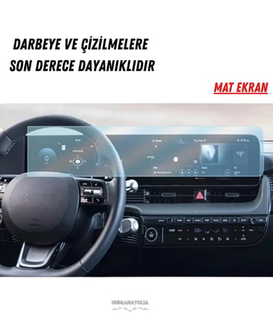 Hyundai Ioniq 5 2026 Multimedya ve Yolcu Ekran Uyumlu Mat Ekran Koruyucu