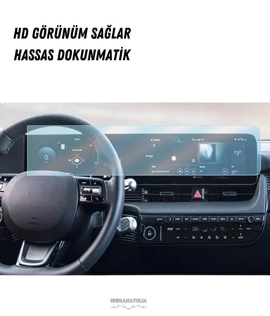 Hyundai Ioniq 5 2026 Multimedya ve Yolcu Ekran Uyumlu Nano Ekran Koruyucu