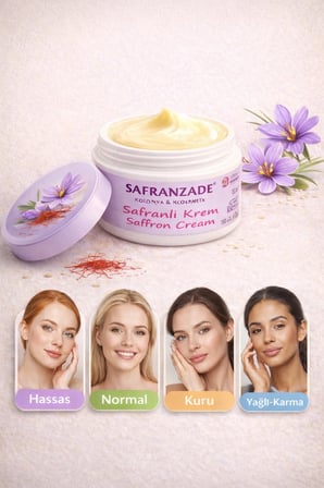 Safranzade , Leke Karşıtı , Onarıcı Dev Boyut ( 100 ml ) .Safran Kremi