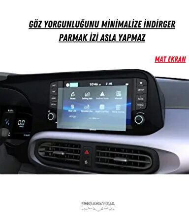 Hyundai i10 2022-2023-2024 Navigasyon ve Multimedya Uyumlu Mat Ekran Koruyucu