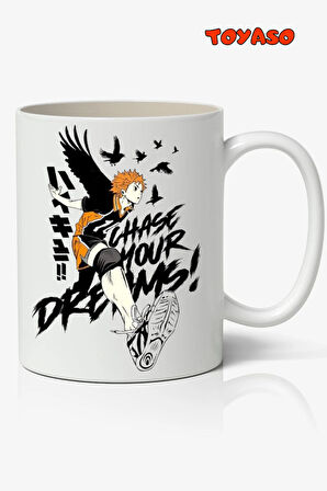 Haikyuu Hinata Anime Temalı Beyaz Kupa Bardak Sevgiliye Arkadaşa Hediye