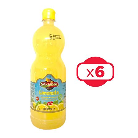 Yakamoz Limonata 1 lt 6 lı