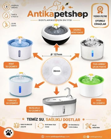 Kedi Su Pınarı Yedek Filtre - 4’lü