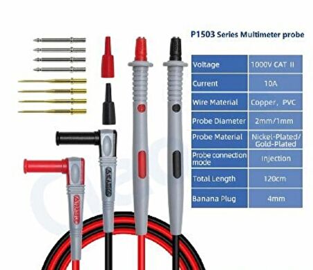 P1502B VE P1503 SERİSİ STANDART MULTİMETRE PROB SETİ