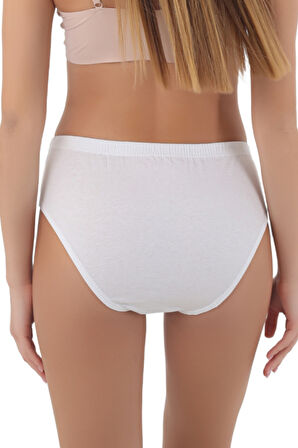 Kadın Beyaz desenli Külot – %100 Pamuk