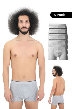 Erkek Pamuklu Likralı Boxer 5'li Premium Paket Çeyizlik Özel Dizayn