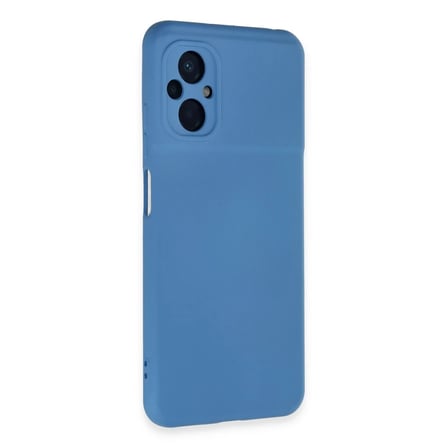 Xiaomi Poco M5 Kılıf Nano içi Kadife Silikon - Mavi