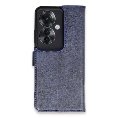 Oppo Reno 11F Kılıf Trend S Plus Kapaklı Kılıf - Lacivert