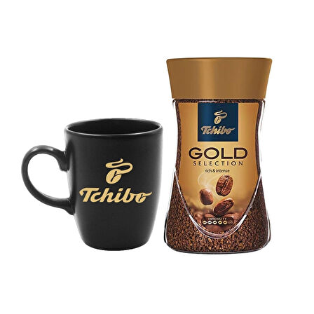 Tchibo Gold Selection 100 gr Kavanoz Tchibo Kupa Hediyeli x 2 Set 