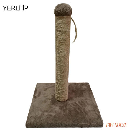 Pawhouse 40cm yerli ip kedi tırmalama kahverengi