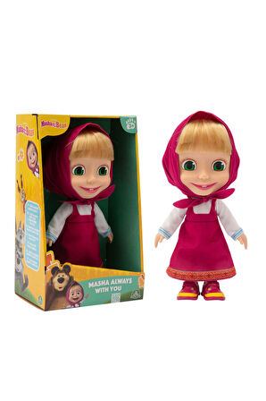 Masha&Koca Ayı 23 Cm Bebek Masha and Bear Maşa İle Koca Ayı Maşa Bebek Masha Bebek Orijinal Lisanslı