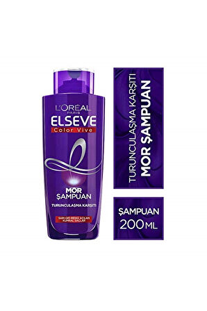 Elseve 3'lü Turunculaşma Karşıtı Mor Şampuan 200 Ml Seti