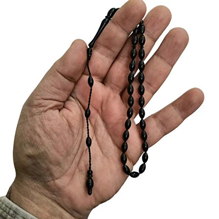 Kişiye Özel Kutulu Abanoz Ağacı Tesbih – El Yapımı Şık Hediye Seçeneği