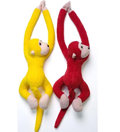 Fanatik Taraftarlara Özel Peluş Maymun: Boyuna Asılabilen, Stadyumu Renklendirecek Maskot Maymun-70 cm