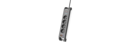  Philips SPN4140GA Akım Korumalı Priz 4'lü + 2x Usb-A 18W + 1x Usb-C 20W - 2m Kablo