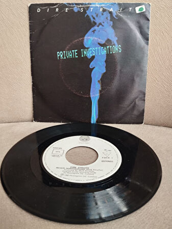 Dire Straits – Private Investigations -  1982 Portekiz Basım  45 LİK PLAK