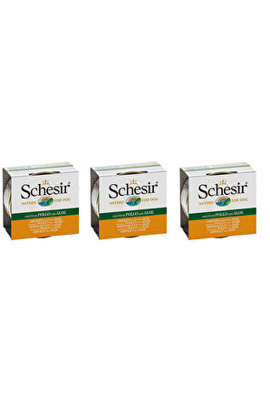 Schesir Tavuklu ve Aloe Veralı Köpek Konserve 150 Gr. X 3 Adet