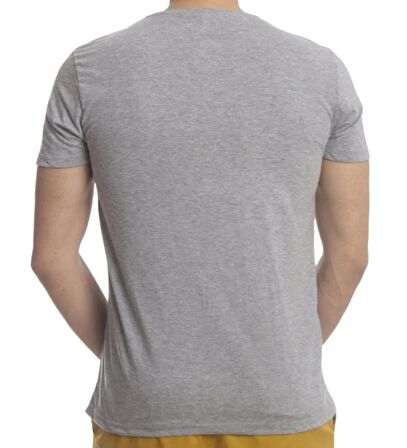 Erkek Kısa Kol V Yaka Slimfit Likralı Düz Mody Tişört