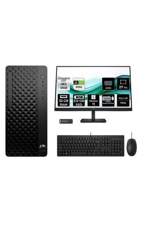 ProDesk 2 Tower G1i i5 14500 32GB 512GB SSD RTX5050/8GB W11P Masaüstü Bilgisayar + 27" Monitör