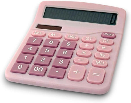 MOBGİFT Şirin Güneş Enerjili Pilli Hesap Makinası Renkli