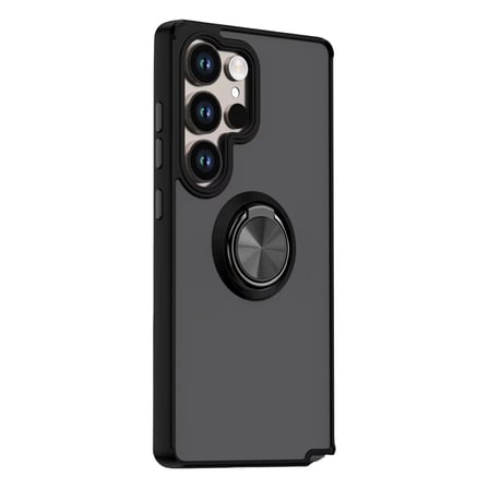 Samsung Galaxy S26 Ultra Montreal Yüzüklü Silikon Kapak - Siyah