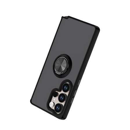 Samsung Galaxy S26 Ultra Montreal Yüzüklü Silikon Kapak - Siyah
