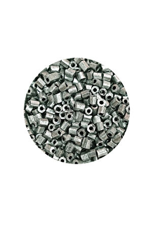 Kesme Cam Boncuk 2mm - 20 Gram - Mat Gümüş -BNC333