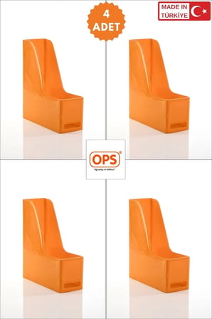 OPS MG 101 MAGAZİNLİK 4'LÜ SET A4 DEMONTE PLASTİK DİKEY KLASÖR ARŞİV KUTUSU ORGANİZER SAKLAMA DEPOLAMA