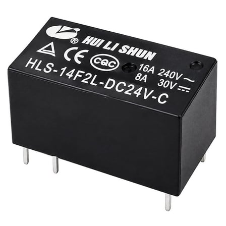 Powermaster PM-38756 HLS-14F2L-DC24V-C 24V DC 16A 240VAC 8 Pin PCB Güç Rölesi