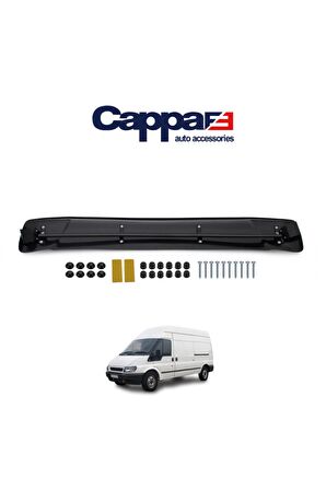 Ford Transit Ön Cam Güneşliği Siperlik Vizör Şapka Terek Akrilik (ABS) Piano Black 2002-2006