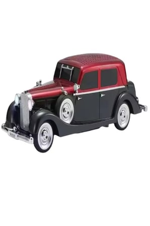 WS-1934 Pontiac Sedan Diecast Araba Bluetooth Hoparlör Işıklı, FM Radyo ve USB Destekli Müzik Kutusu