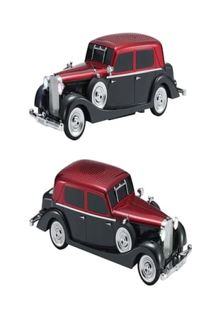 WS-1934 Pontiac Sedan Diecast Araba Bluetooth Hoparlör Işıklı, FM Radyo ve USB Destekli Müzik Kutusu