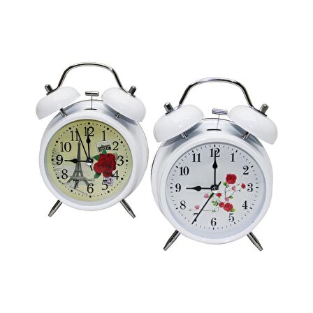 ALARM CLOCK BÜYÜK PARLAK RENK MASA ÇALAR SAAT (3877)